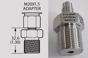 připojovací závit M20x1,5 pro XP2i nebo M1