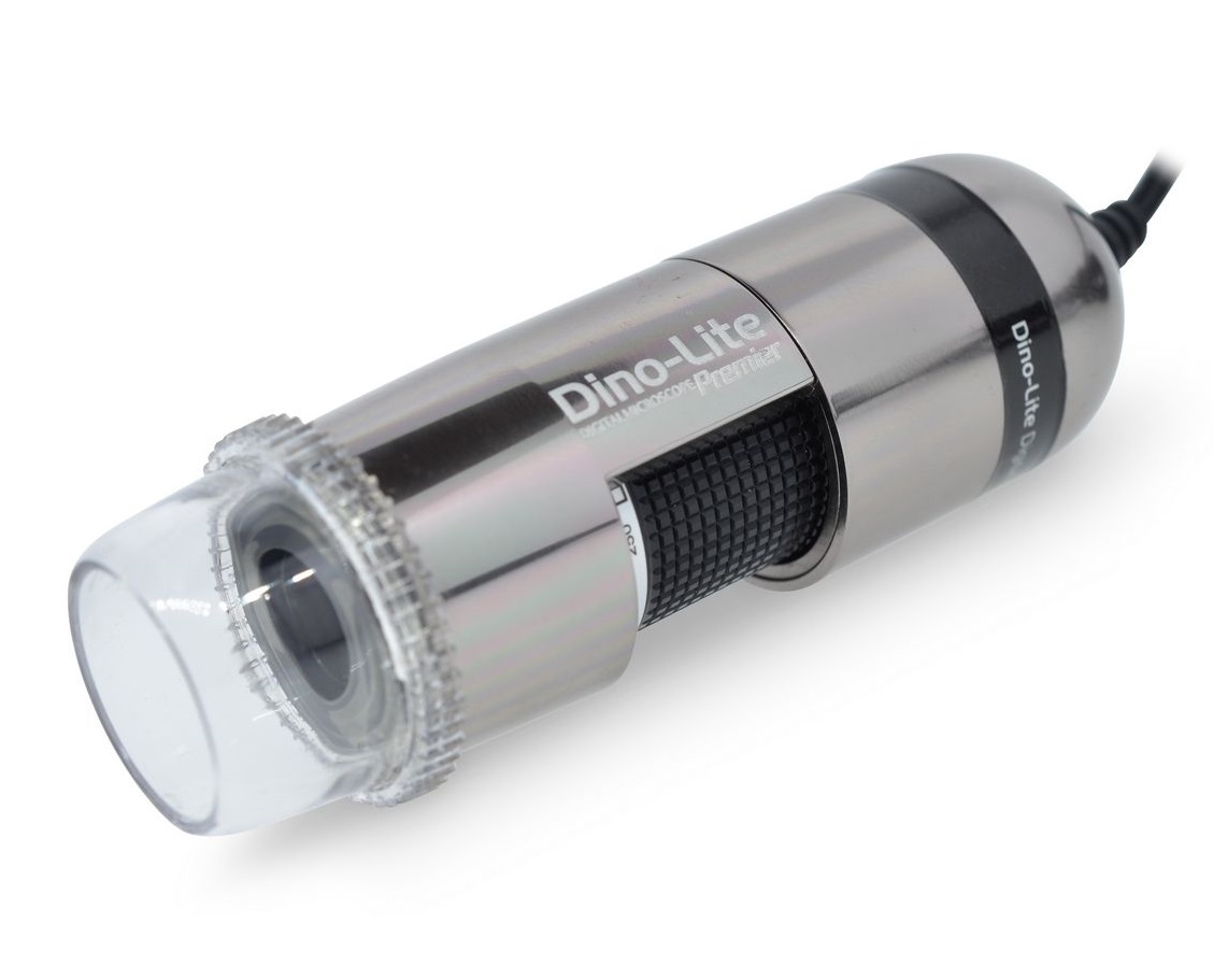 USB Mikroskop měřicí 5 Mpx, zvětšení 10-70x (200), 8 LED, hliník, s polarizací