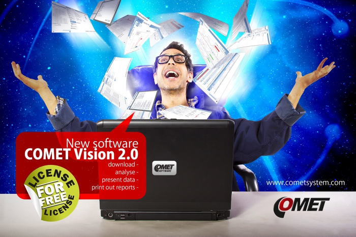 CV - COMET Vision 2.0 Program pro všechny dataloggery COMET (bez tiskárny), zdarma
