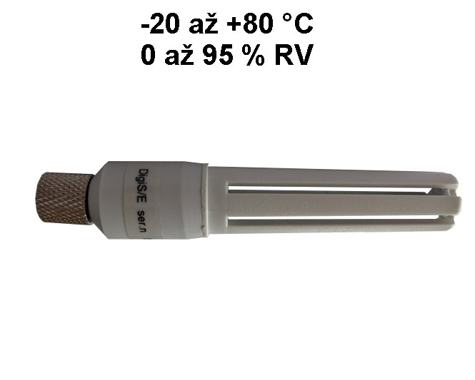 Sonda teploty a relativní vlhkosti -20 až +80 °C s digitálním výstupem, konektor ELKA