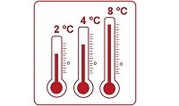 3103-Akreditovaná kalibrace teploměrů (do lednic) +2 °C, +4 °C, +8 °C (3 teplotní body) 