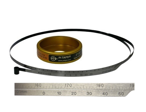 Nerezový měřicí pásek pro měření vnějšího průměru 3300-3600 mm, typ Pi Tape,přesnost ±0,03