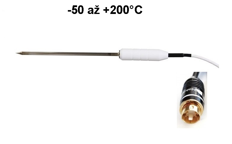 Teplotní sonda 2061-200/M s čidlem Pt1000, konektor MiniDin, kabel 10 metrů