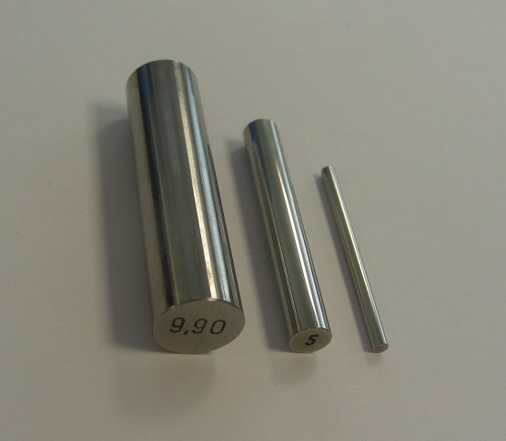 Zakázková válečková měrka 9,01 až 10,00 mm, tolerance ±0,0005 mm, L-40 mm, DIN2269/0