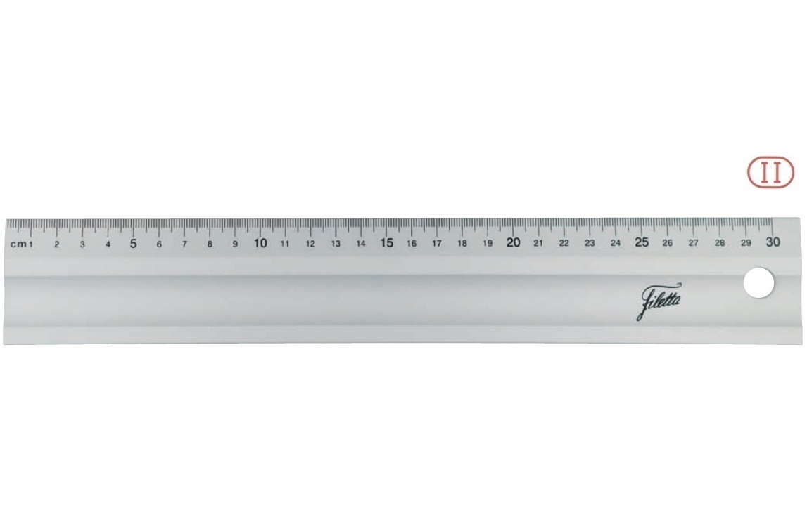 Hliníkové měřítko s úkosem 300 mm (50x5 mm), Filetta