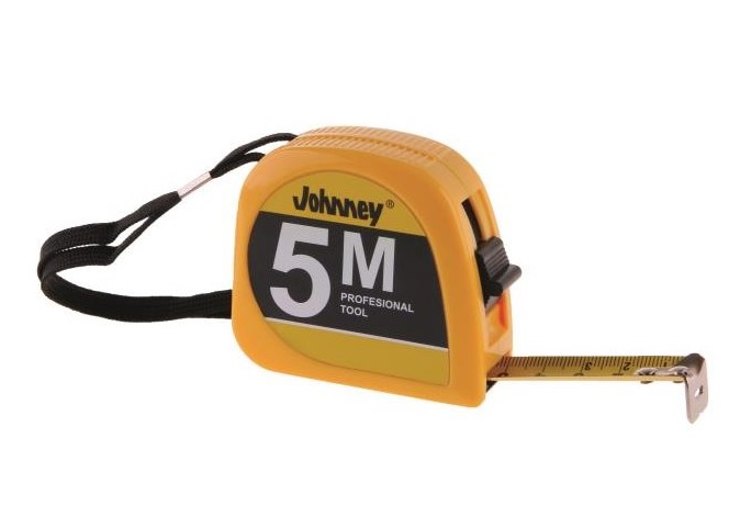 Svinovací metr Johnney 5 m KDS 5019, profesional, šířka pásku 19mm