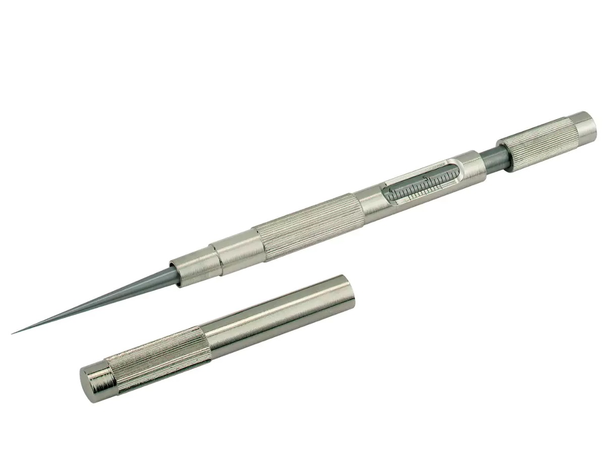 Speciální kalibr na kontrolu průměru trysek, měřicí rozsah 0-5 mm