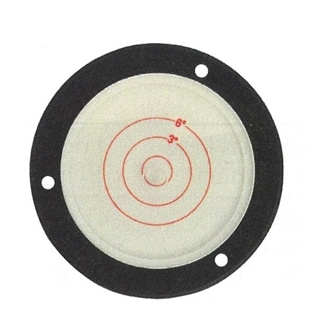Kruhová vodováha syntetická průměr 100/75 mm s otvory pro našroubování