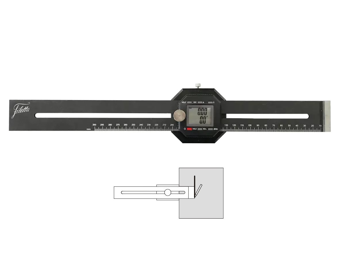 Digitální měřítko pro orýsování 0-300 mm, Filetta