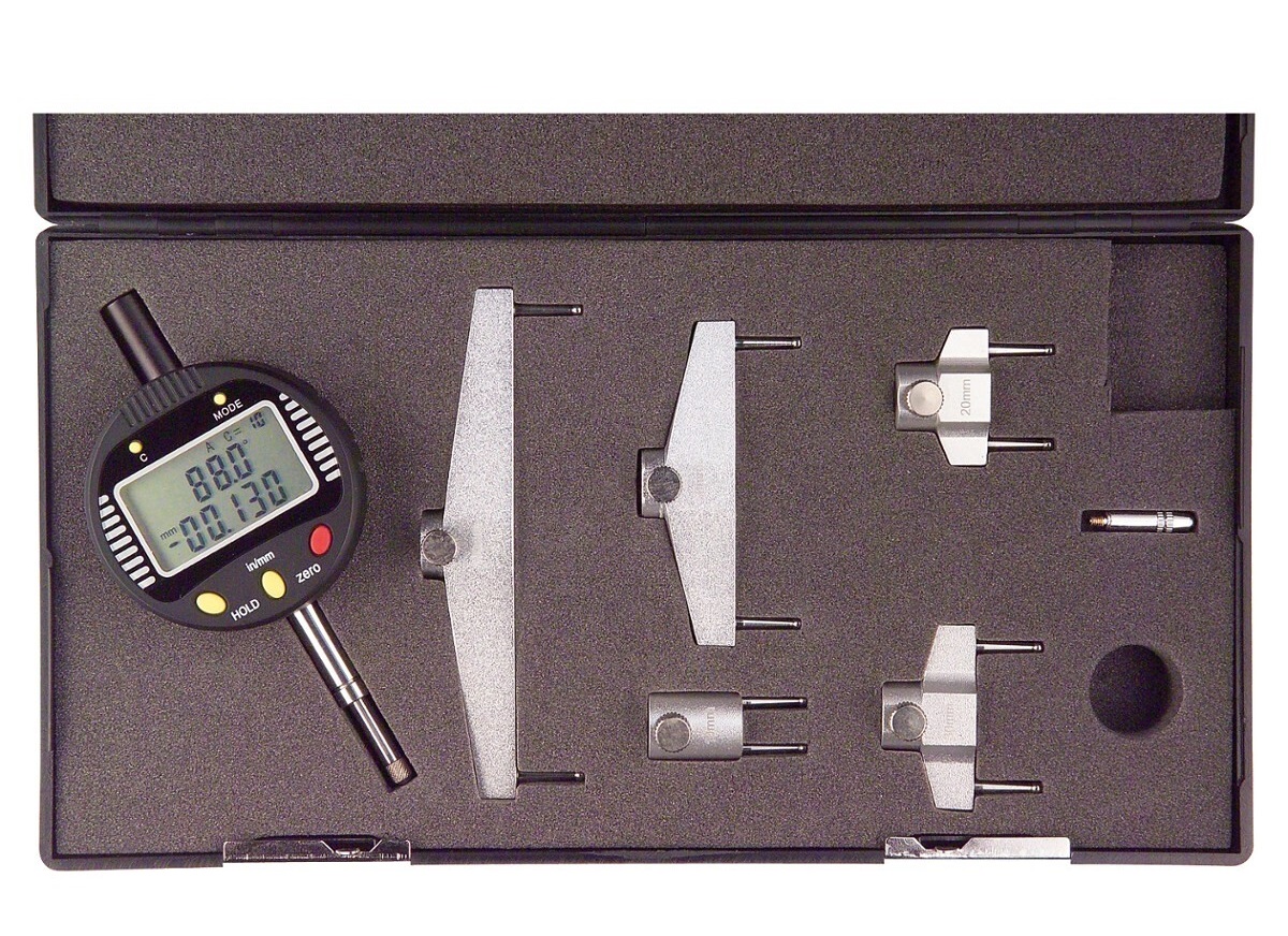 Digiální úchylkoměr Filetta 0-13 mm s 5-ti můstky 10 mm, 20 mm, 30 mm, 60 mm, 100 m