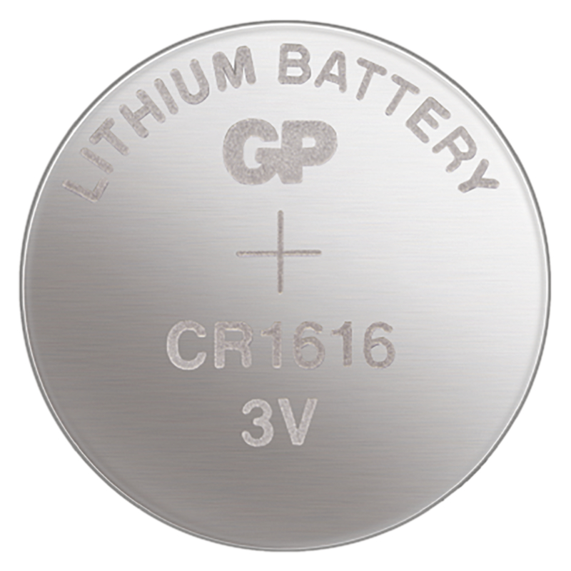 Lithiová knoflíková baterie 3V GP CR1616, 16,0×1,6 mm
