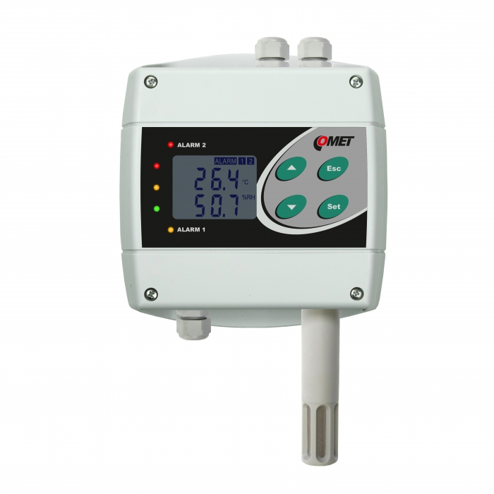 regulátor teploty a vlhkosti s výstupními relé 230Vac/8A